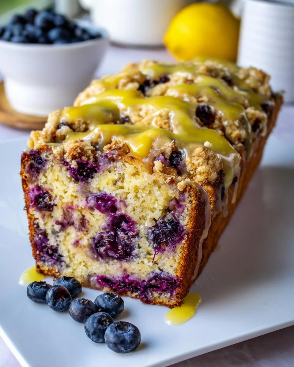 Blueberry and Lemon Loaf - detail 3