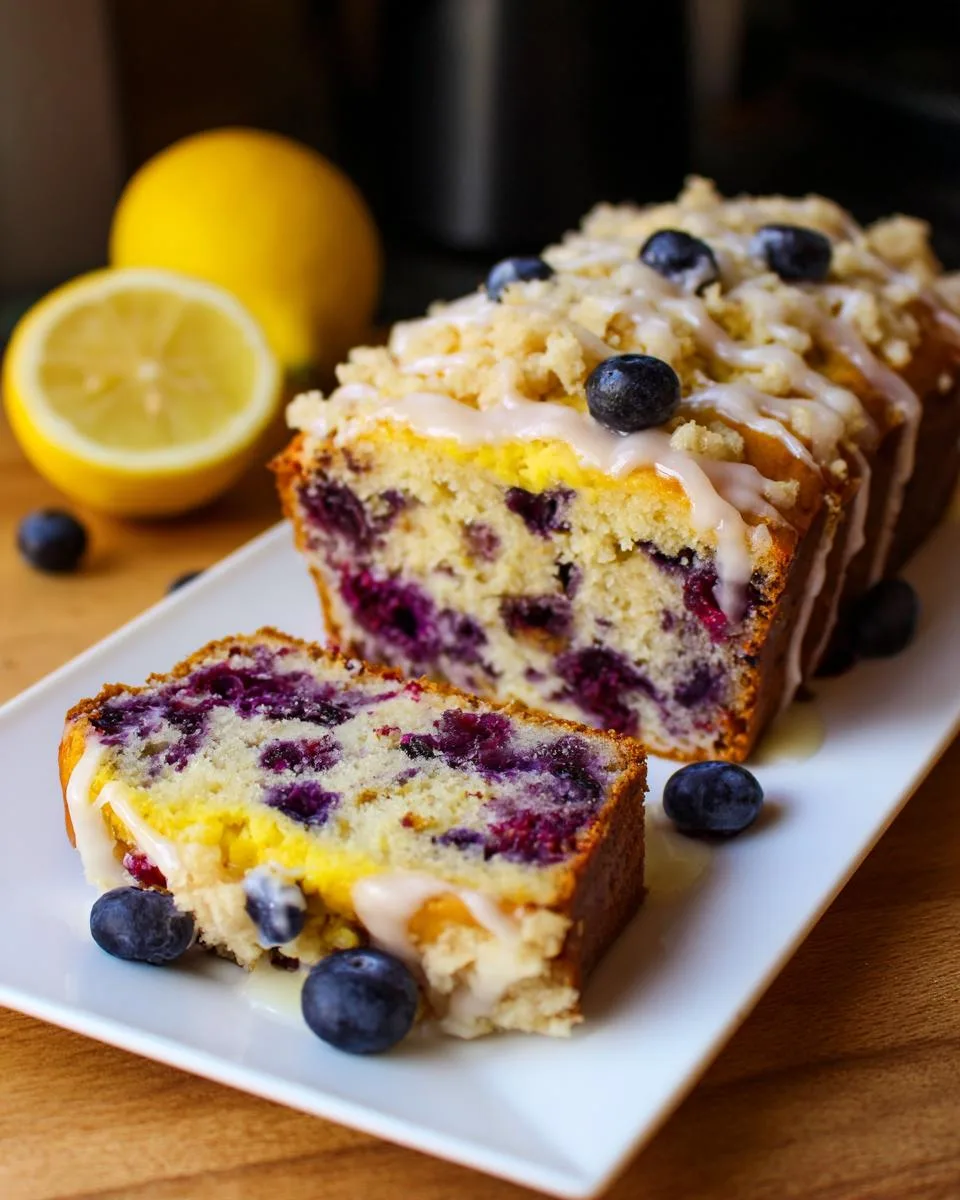 Blueberry and Lemon Loaf - detail 4