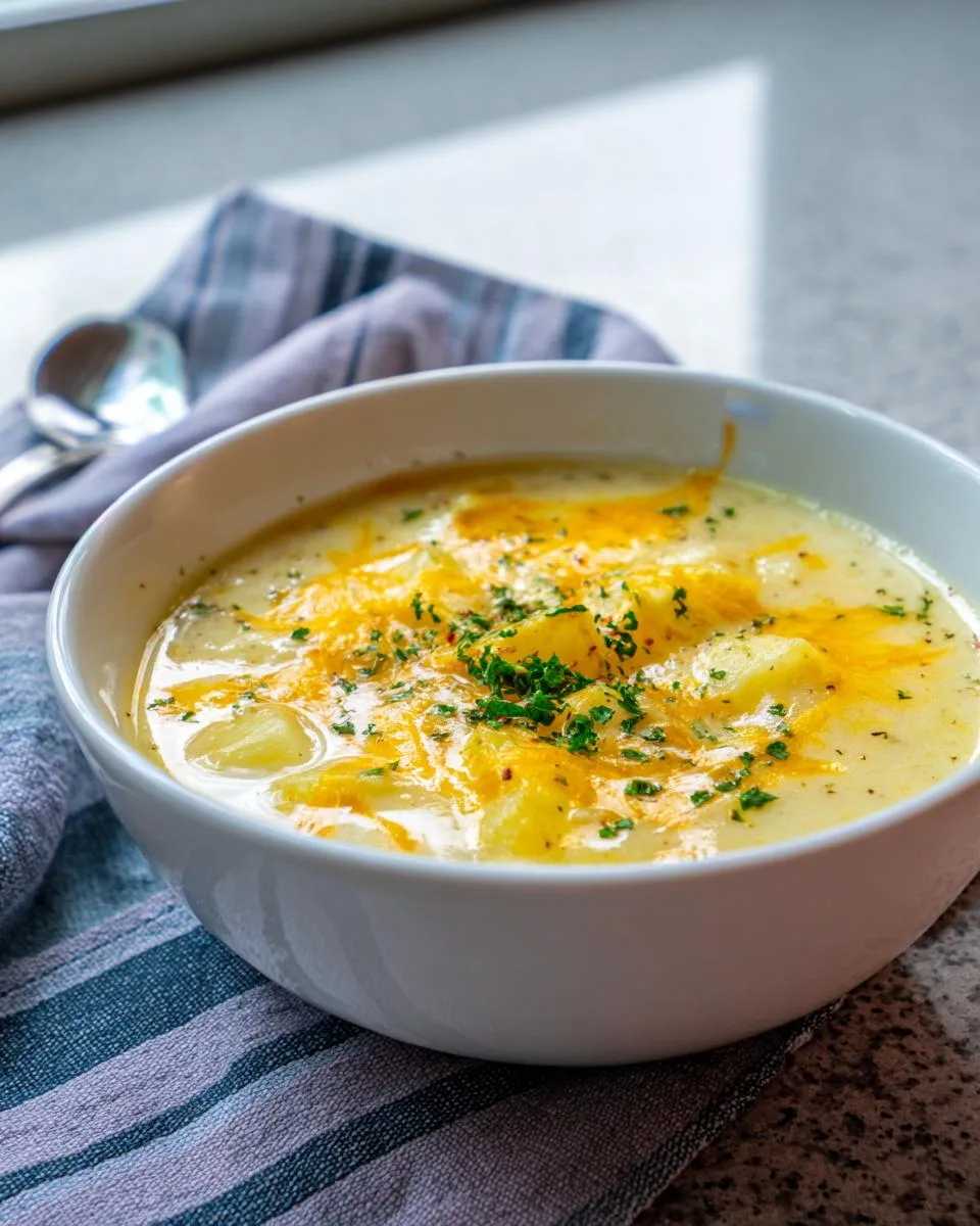 Cheddar Garlic Herb Potato Soup - detail 4