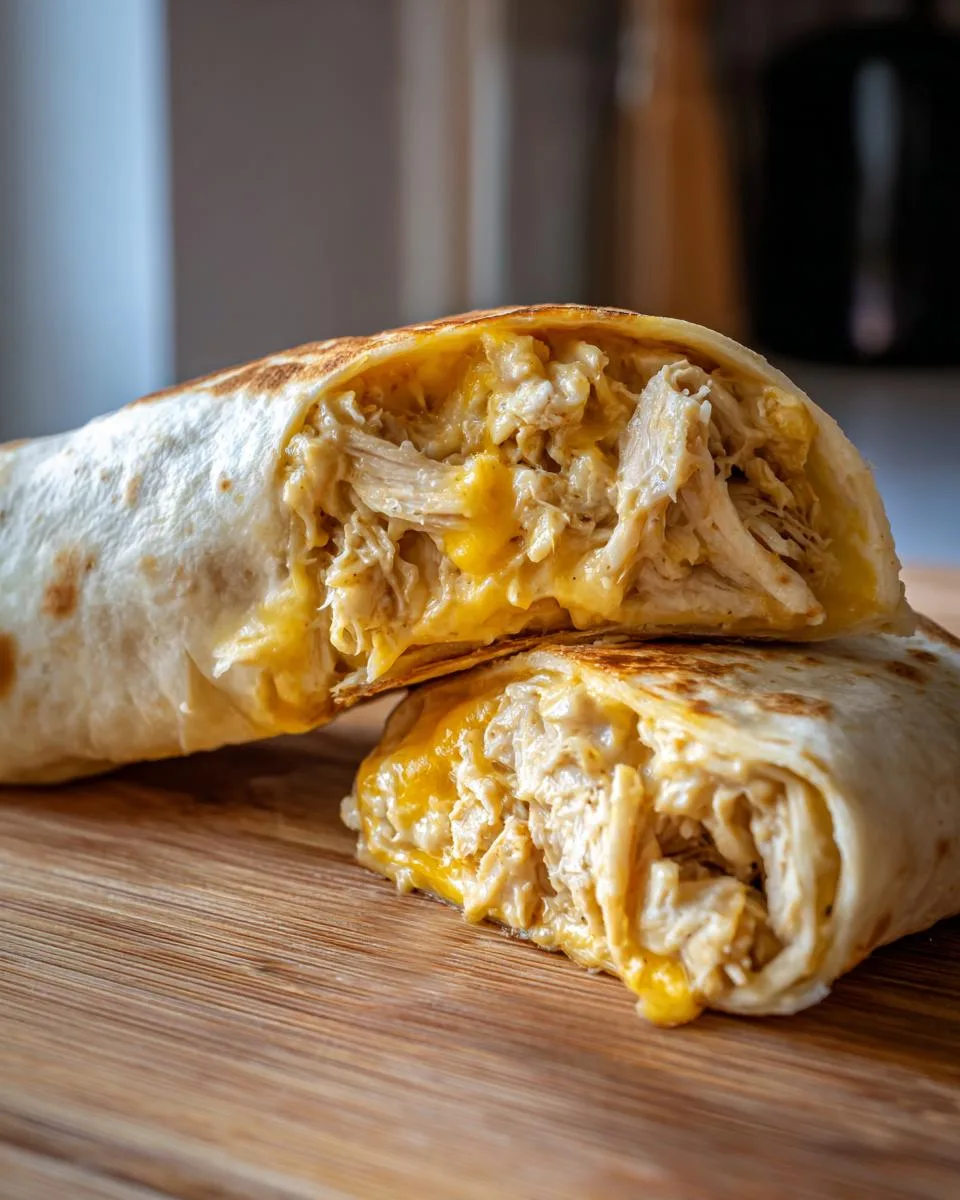 Cheesy Garlic Chicken Wraps - detail 3