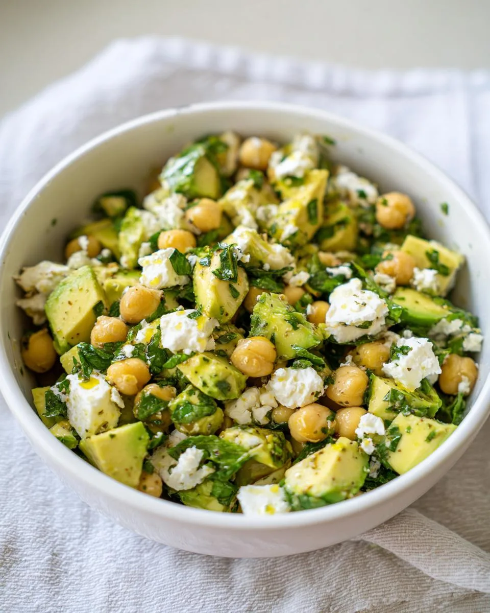 Chickpea Feta Avocado Salad - detail 3