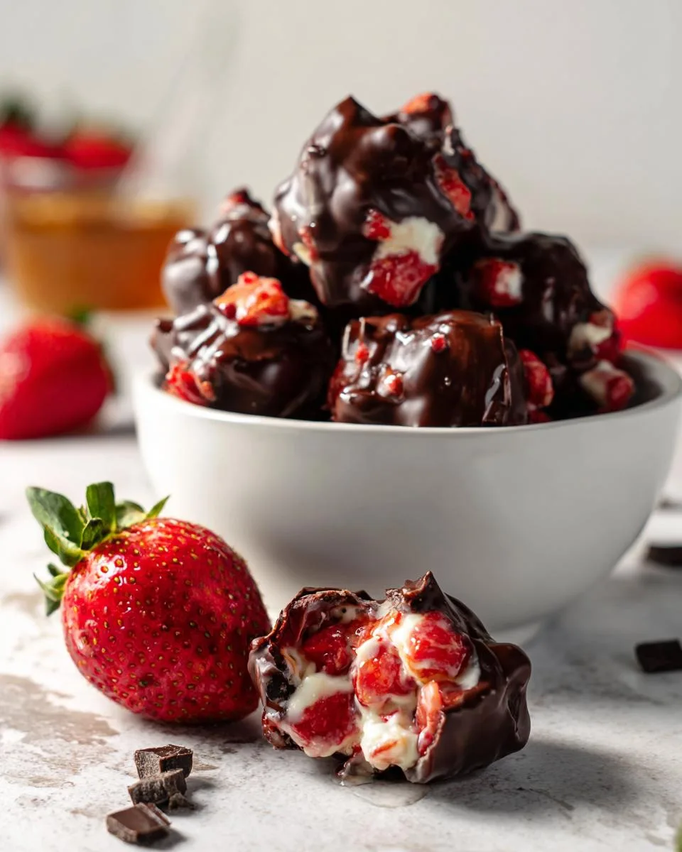 Chocolate Strawberry Yogurt Clusters - detail 3