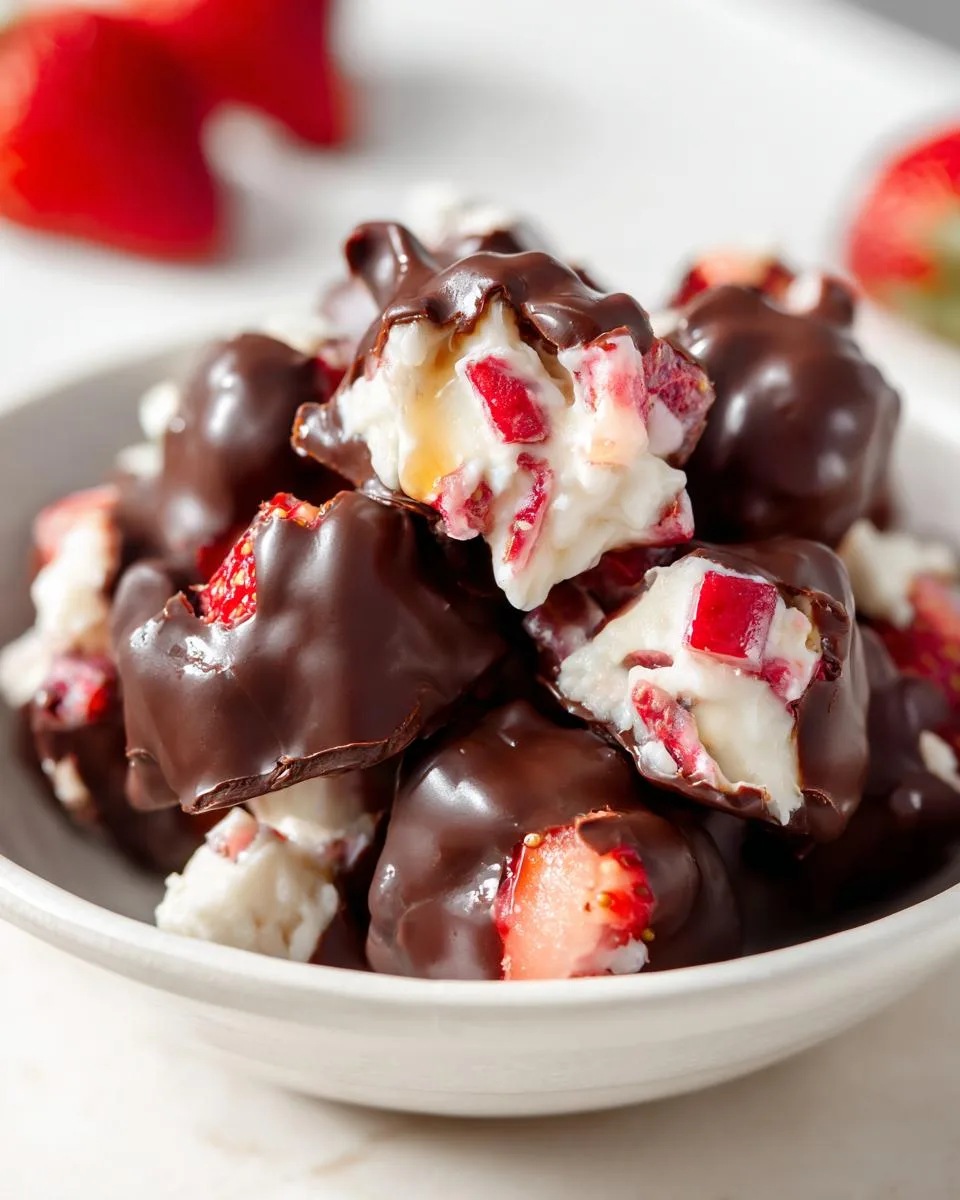 Chocolate Strawberry Yogurt Clusters - detail 4