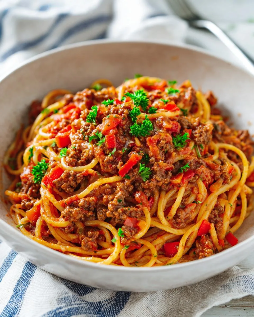 Creamy Italian Spaghetti Beef - detail 4