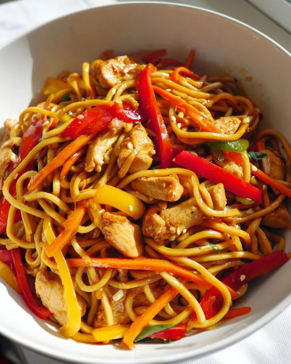 Easy Chicken Lo Mein - detail 4