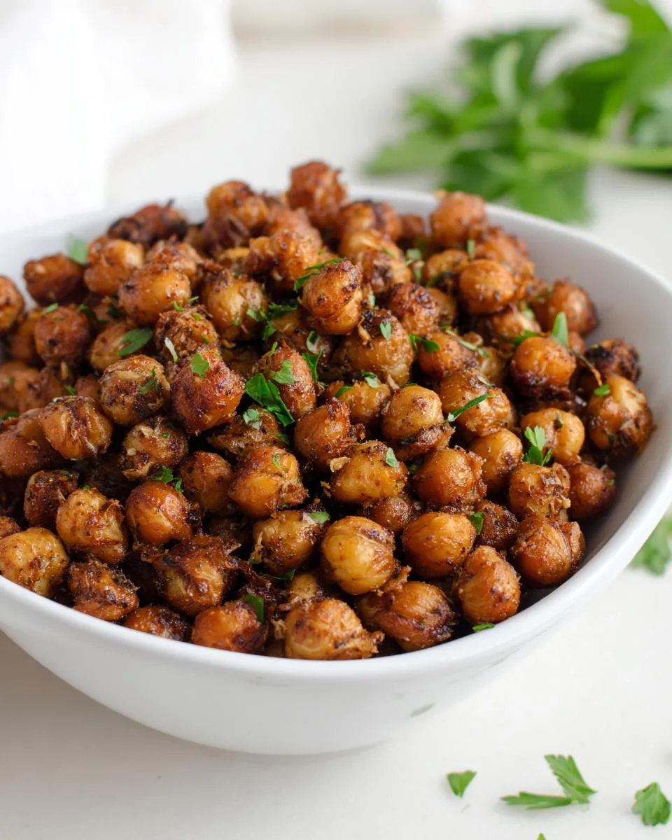 Garlic Herb Roasted Chickpeas - detail 3