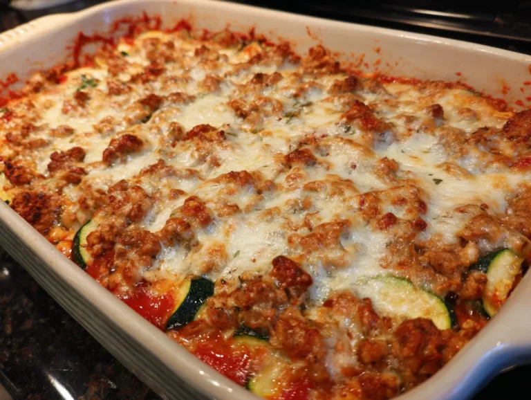 Ground Turkey Zucchini Casserole