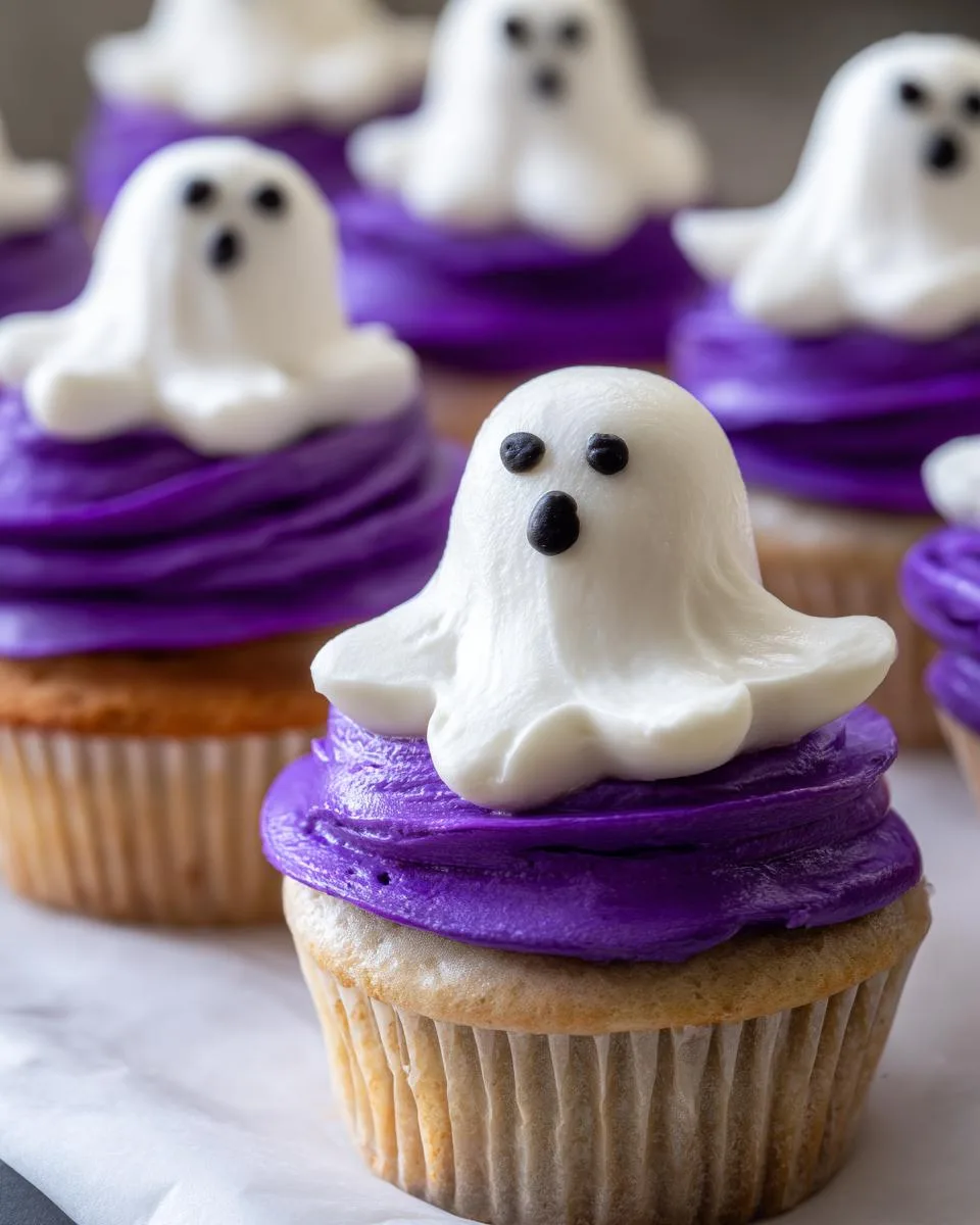 Halloween Ghost Cupcakes - detail 3