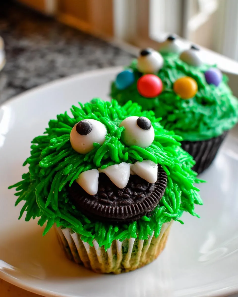 Halloween Monster Cupcakes - detail 3