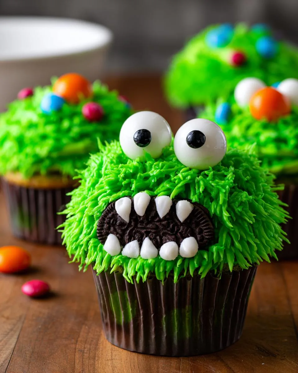 Halloween Monster Cupcakes - detail 4