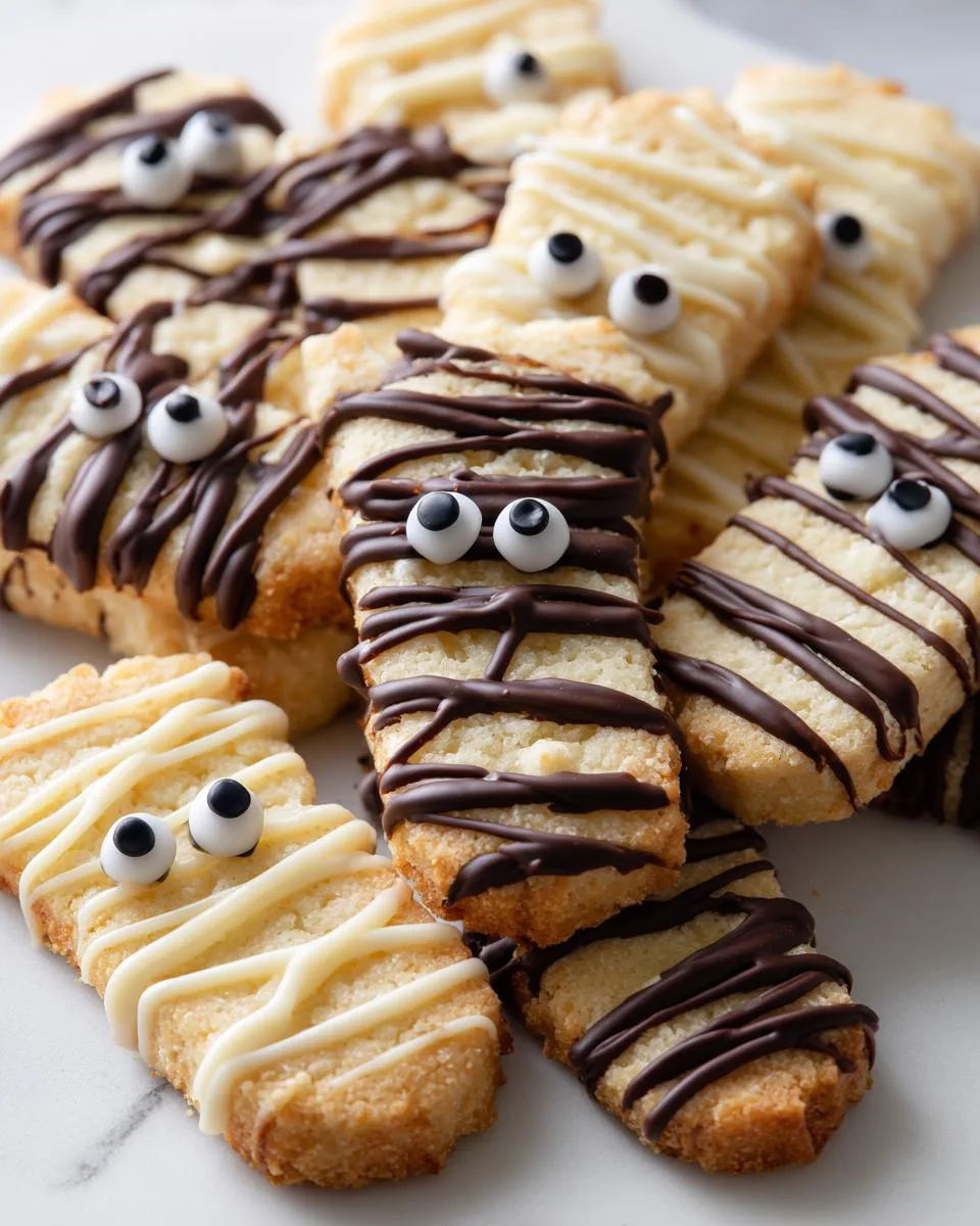 Halloween Mummy Shortbread cookies - detail 4