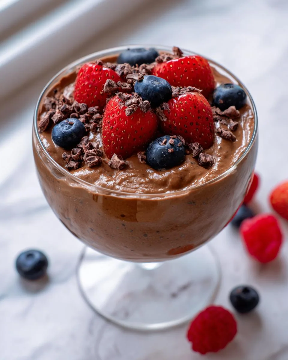 High Protein Chocolate Chia Pudding - detail 3