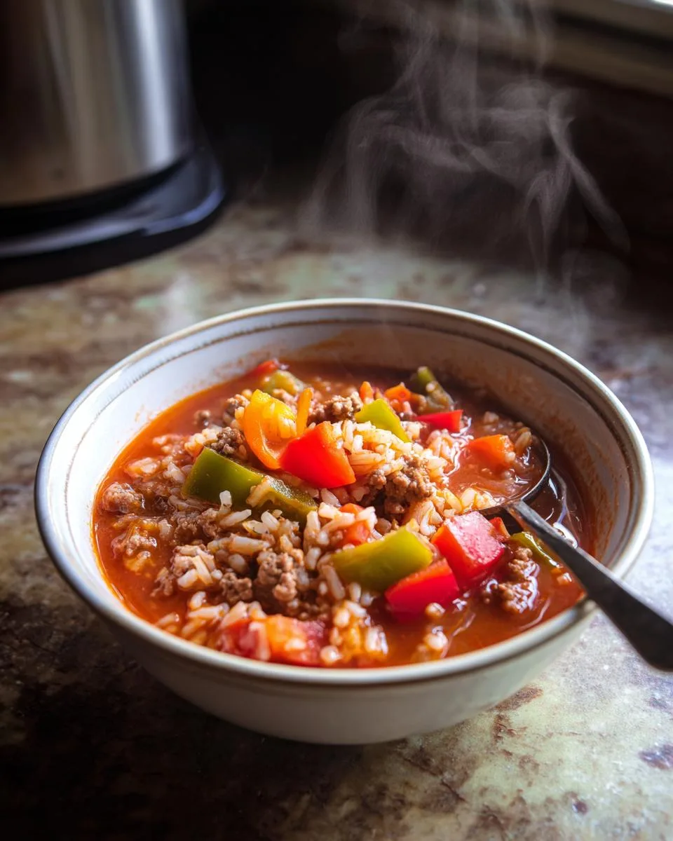 High Protein Stuffed Pepper Soup - detail 3