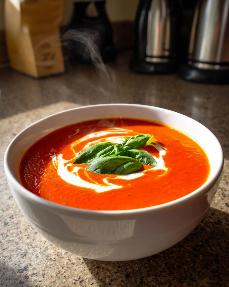 Homemade Creamy Tomato Soup - detail 3