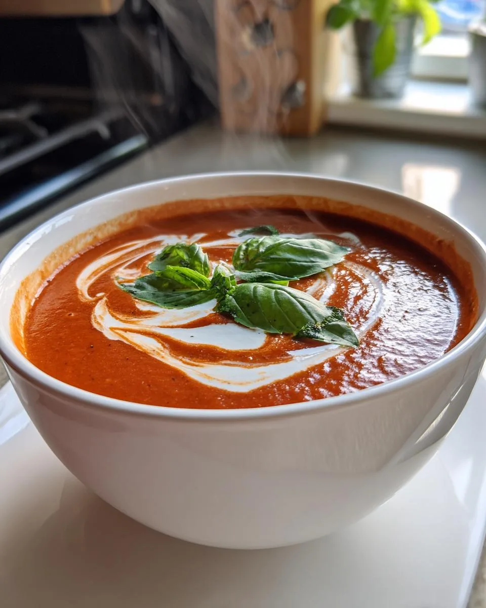 Homemade Creamy Tomato Soup - detail 4