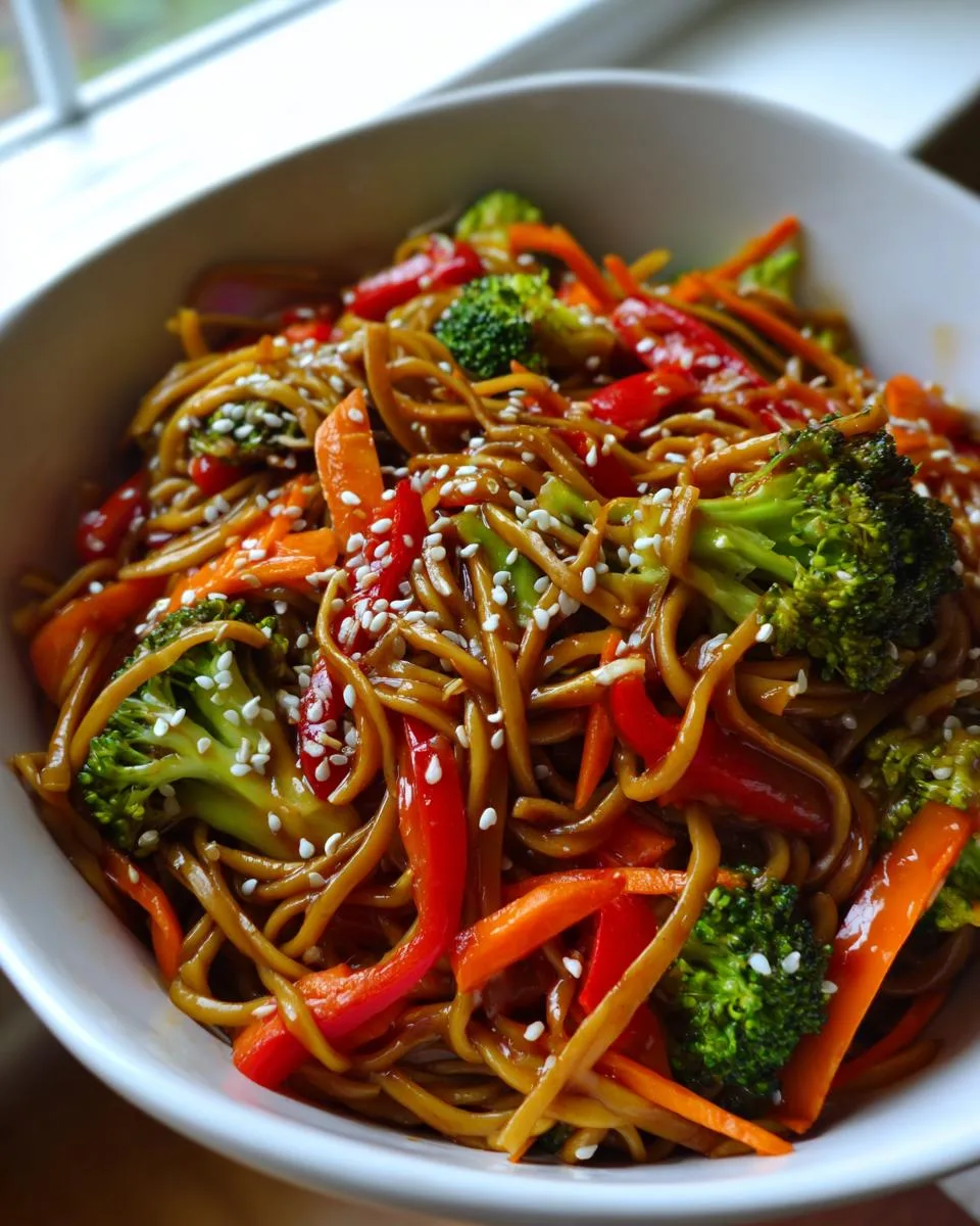 Homemade Vegetable Lo Mein - detail 3