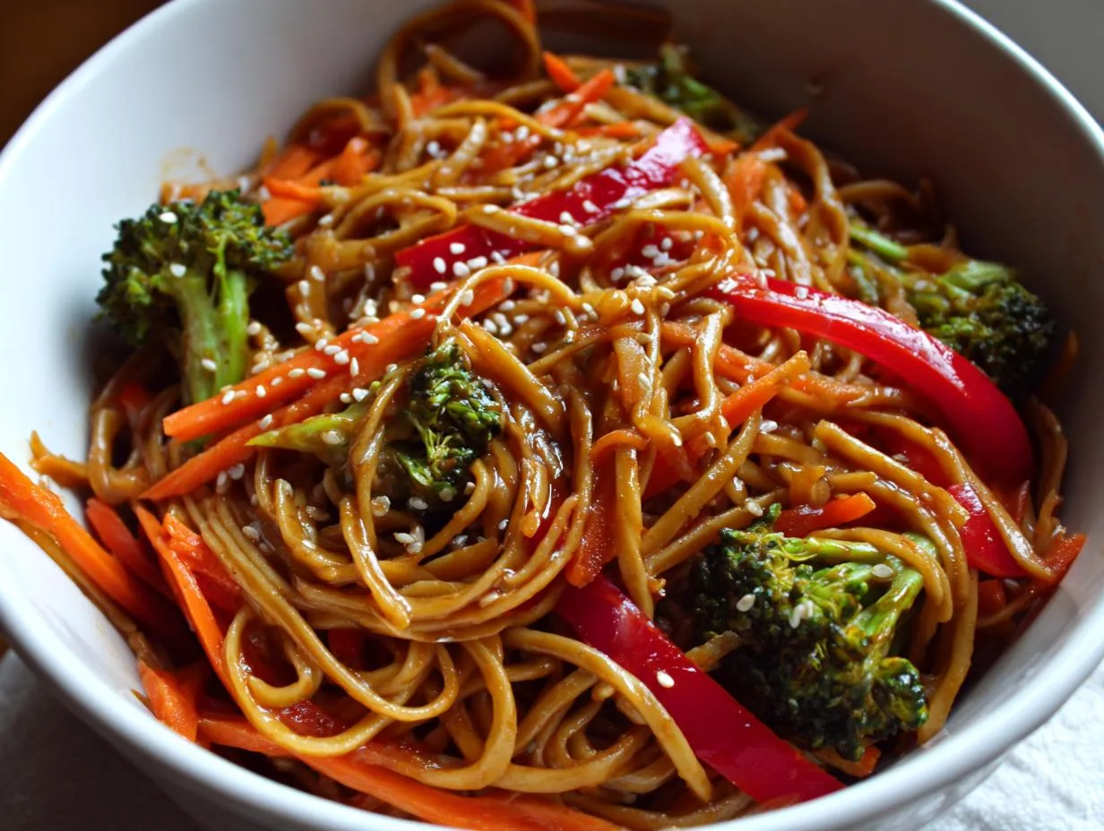 Grandma’s 30-Minute Homemade Vegetable Lo Mein