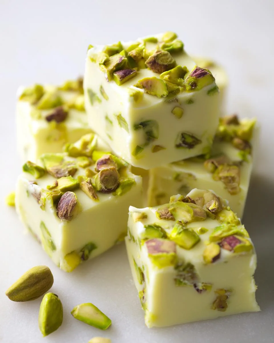 NO BAKE PISTACHIO FUDGE - detail 3
