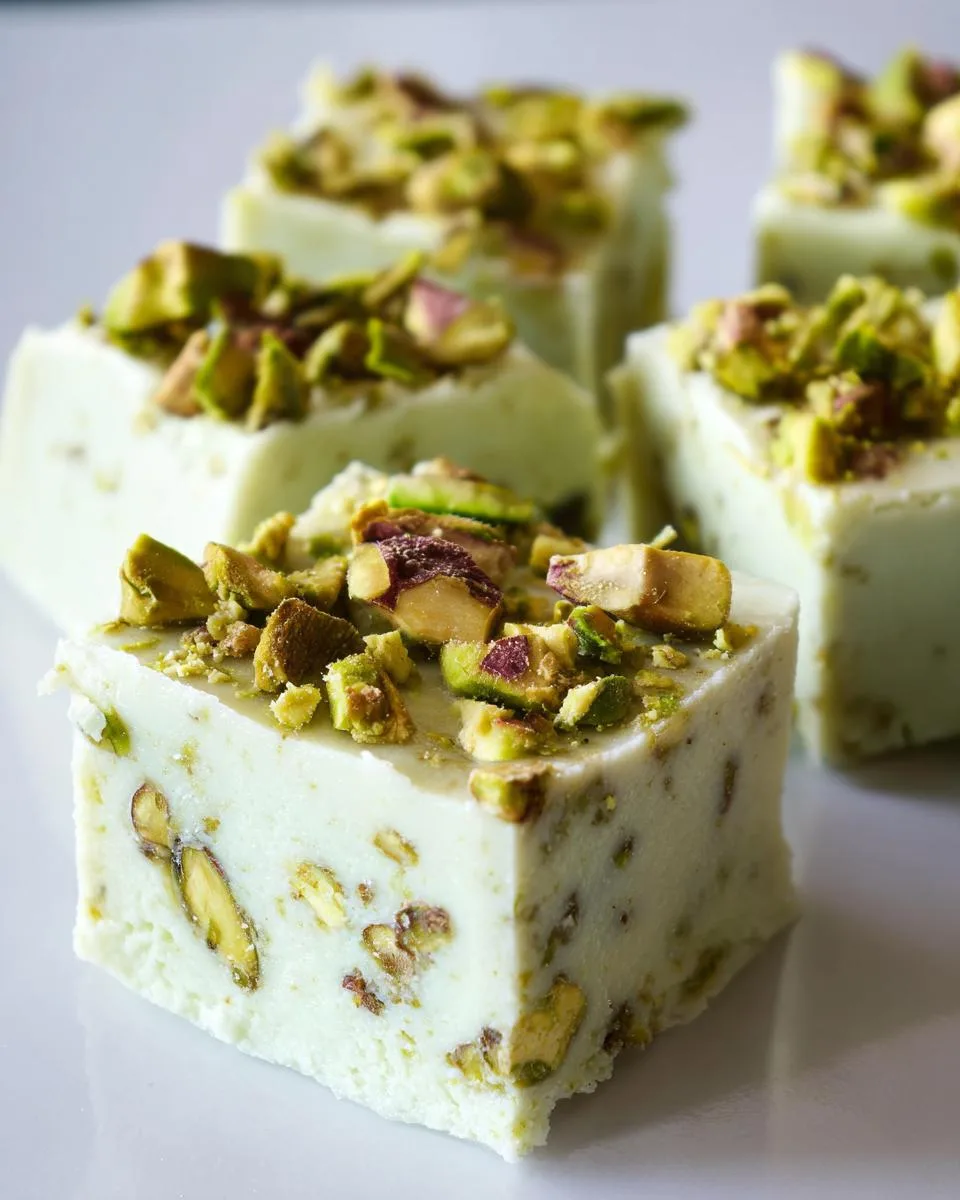 NO BAKE PISTACHIO FUDGE - detail 4