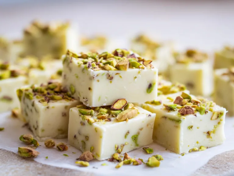 NO BAKE PISTACHIO FUDGE