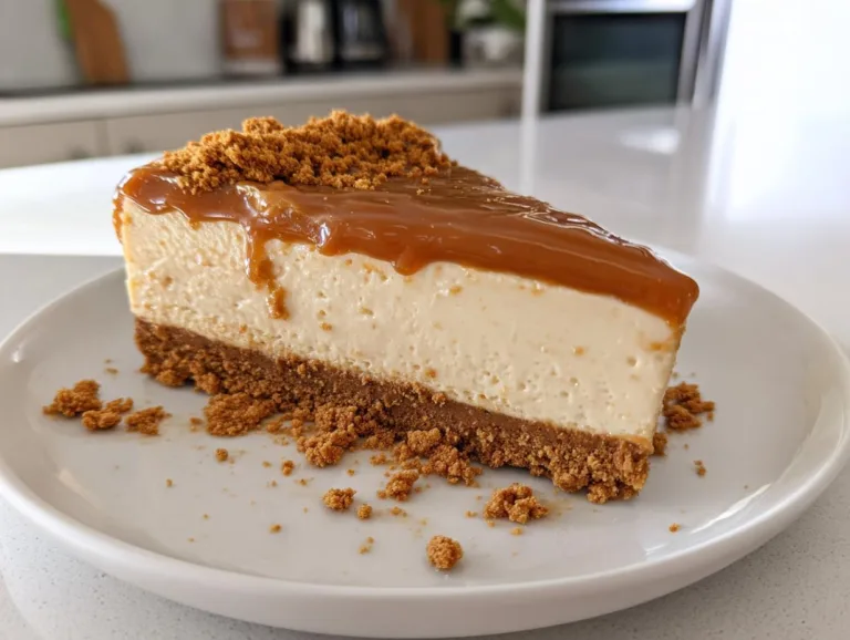No Bake Biscoff Cheesecake