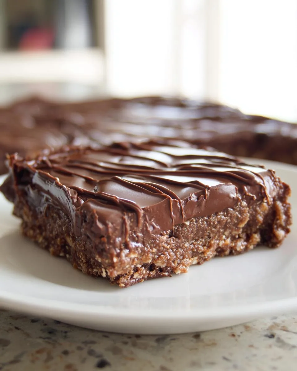 No-Bake Chocolate Almond Butter Bars - detail 3
