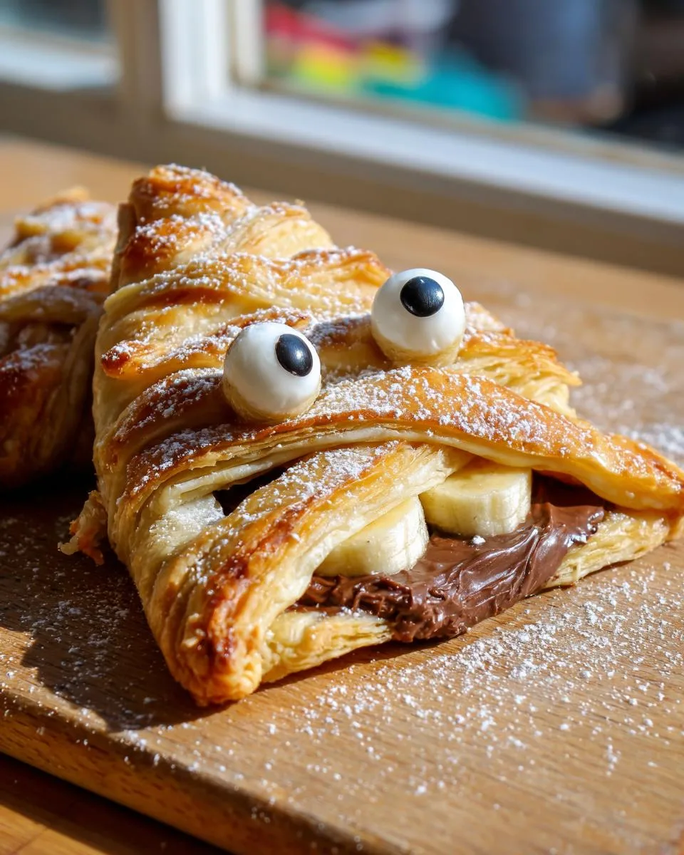 Nutella Mummy Hand Pies - detail 3