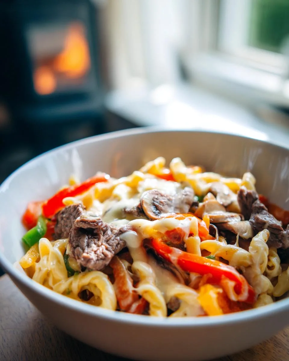 Philly Cheesesteak Pasta - detail 3