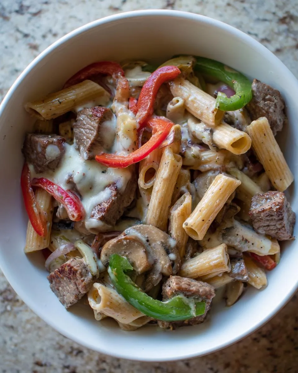 Philly Cheesesteak Pasta - detail 4