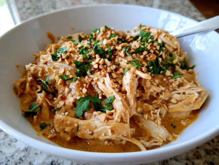 Slow Cooker Peanut Chicken