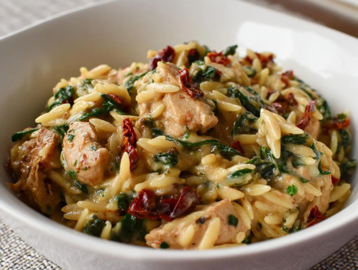 Slow Cooker Tuscan Chicken Orzo – A 5-Star Creamy Feast