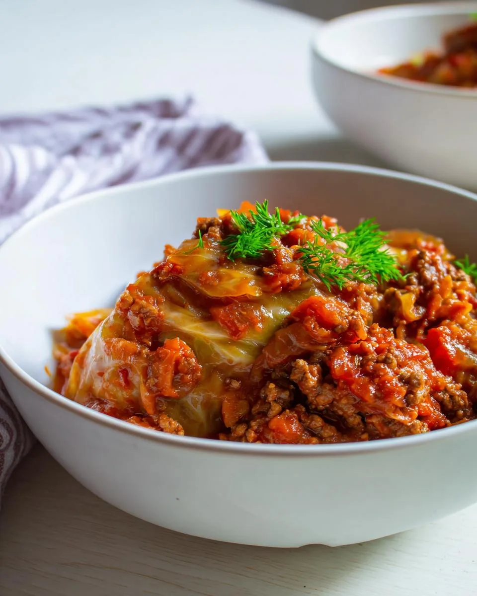 Slow Cooker Unstuffed Cabbage Rolls - detail 3
