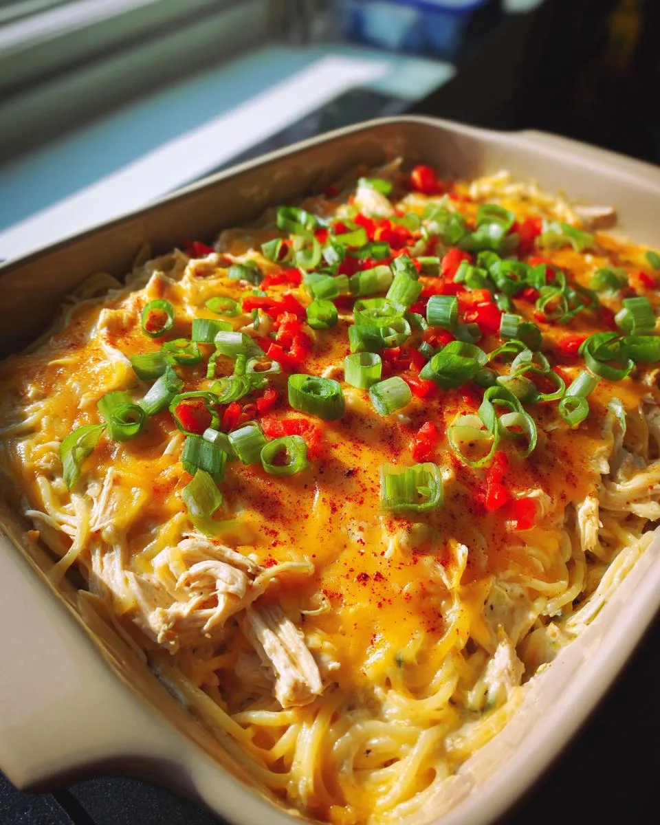 Spicy Chicken Spaghetti Casserole - detail 3