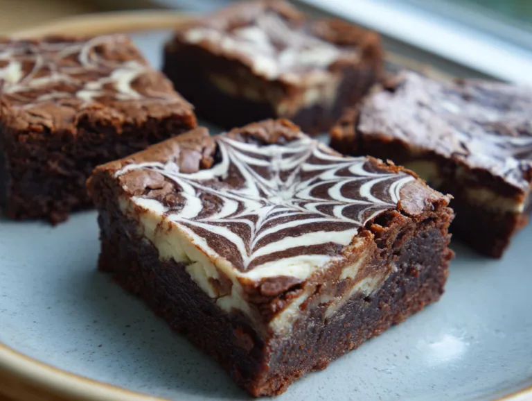 Spiderweb Brownies