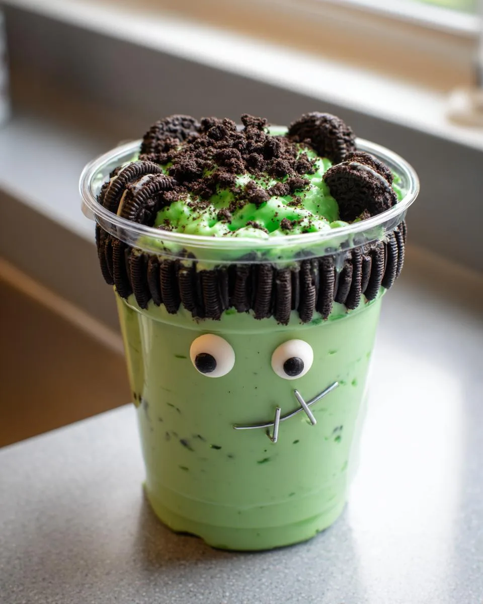 Spooky Frankenstein Pudding - detail 4