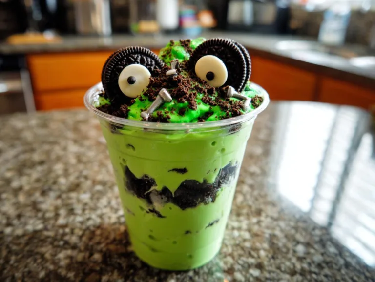 Spooky Frankenstein Pudding