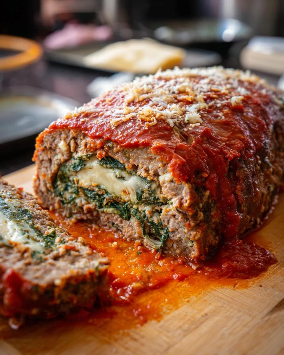 Stuffed Italian Meatloaf - detail 3