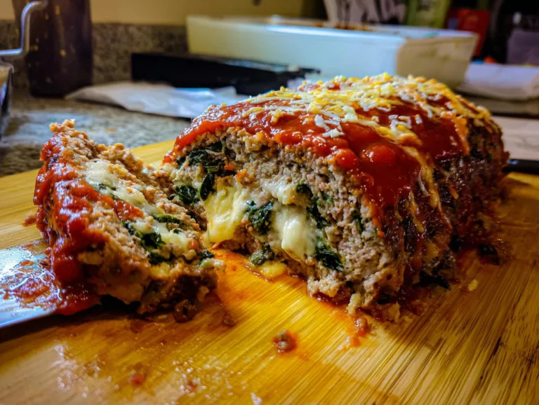 Stuffed Italian Meatloaf
