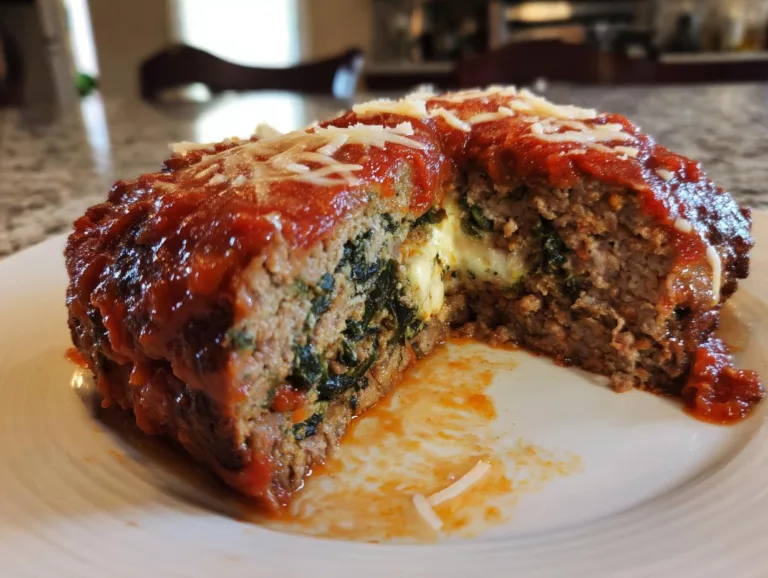 Stuffed Italian Meatloaf Recipe