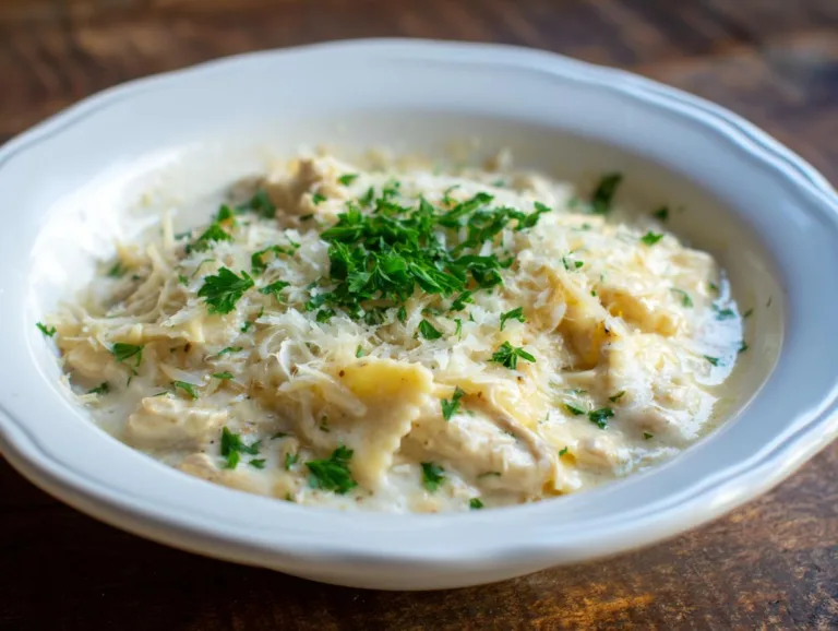 White Chicken Lasagna Soup