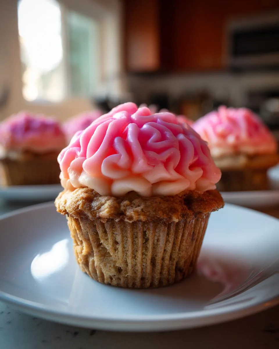 Zombie Brain Cupcakes - detail 3