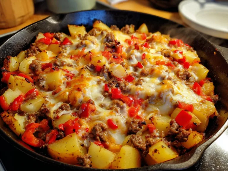 ground beef and potato skillet