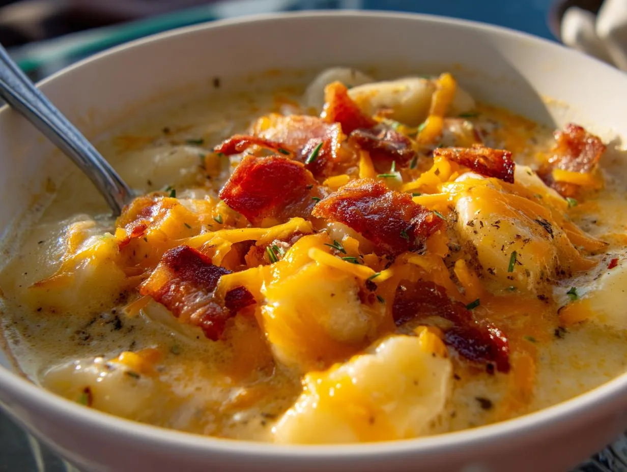 Creamy Bacon Cheddar Gnocchi Soup in Just 30 Minutes