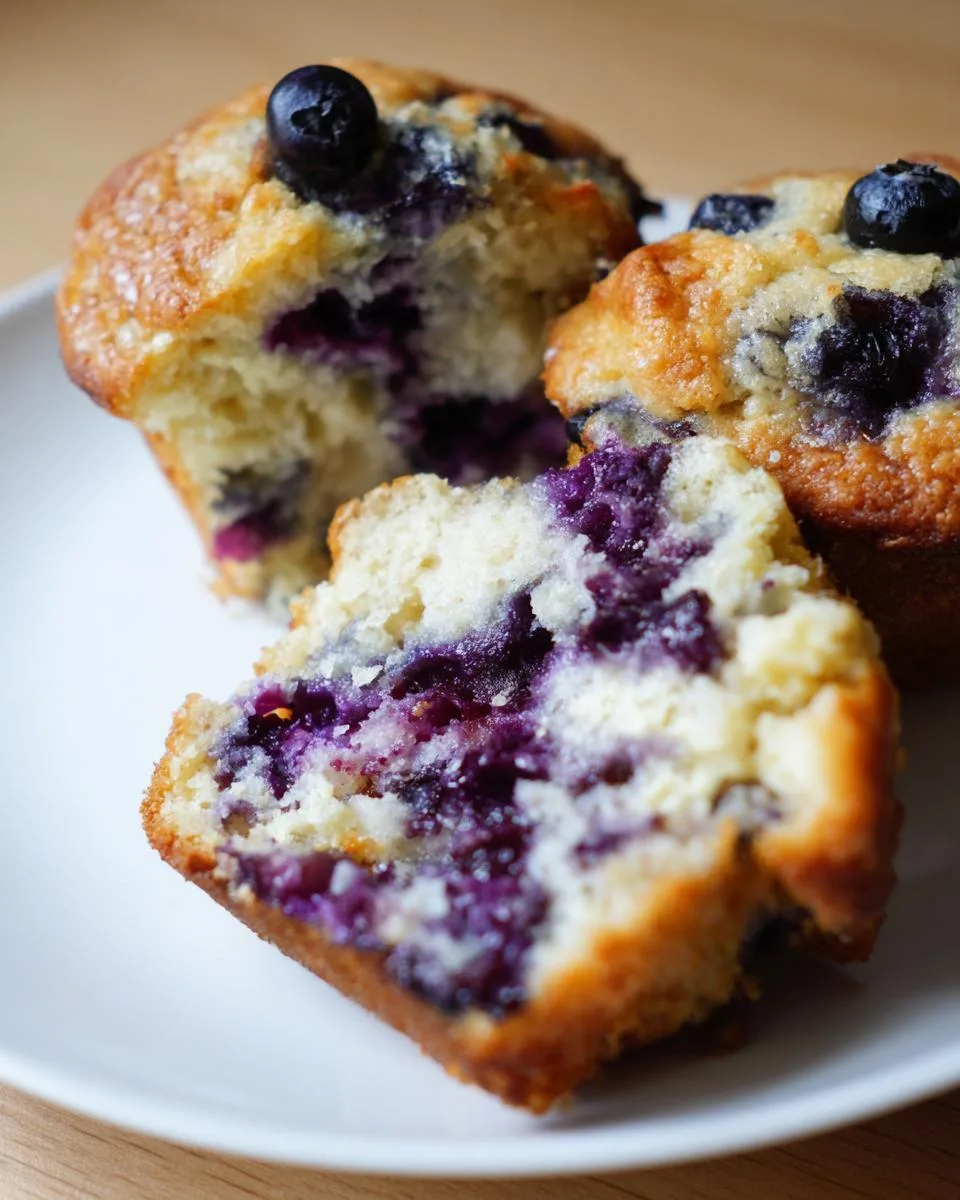 Blueberry Cottage Cheese Muffins - detail 4