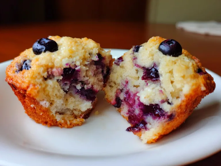 Blueberry Cottage Cheese Muffins