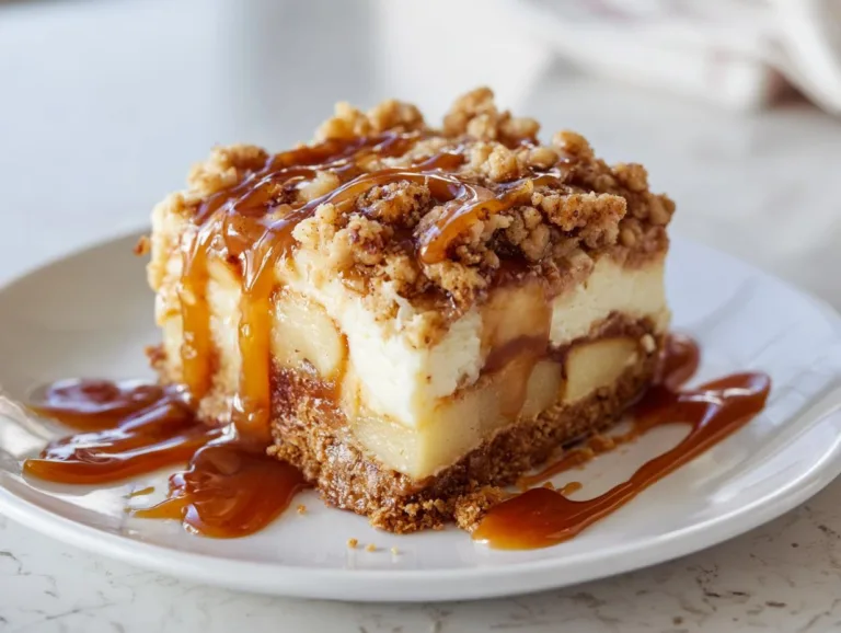 Caramel Apple Cheesecake Bars