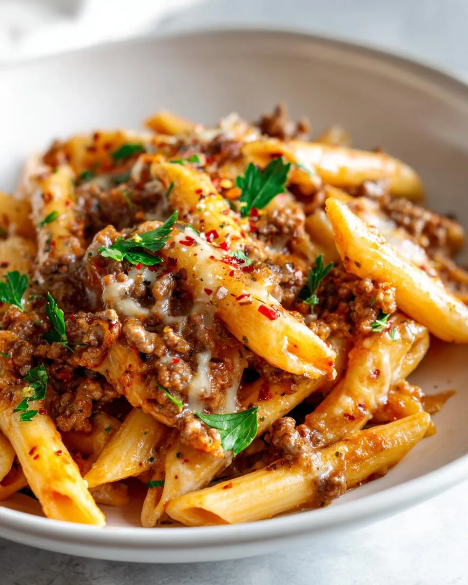 Cheesy Penne with Garlic Butter Ground Beef - detail 4
