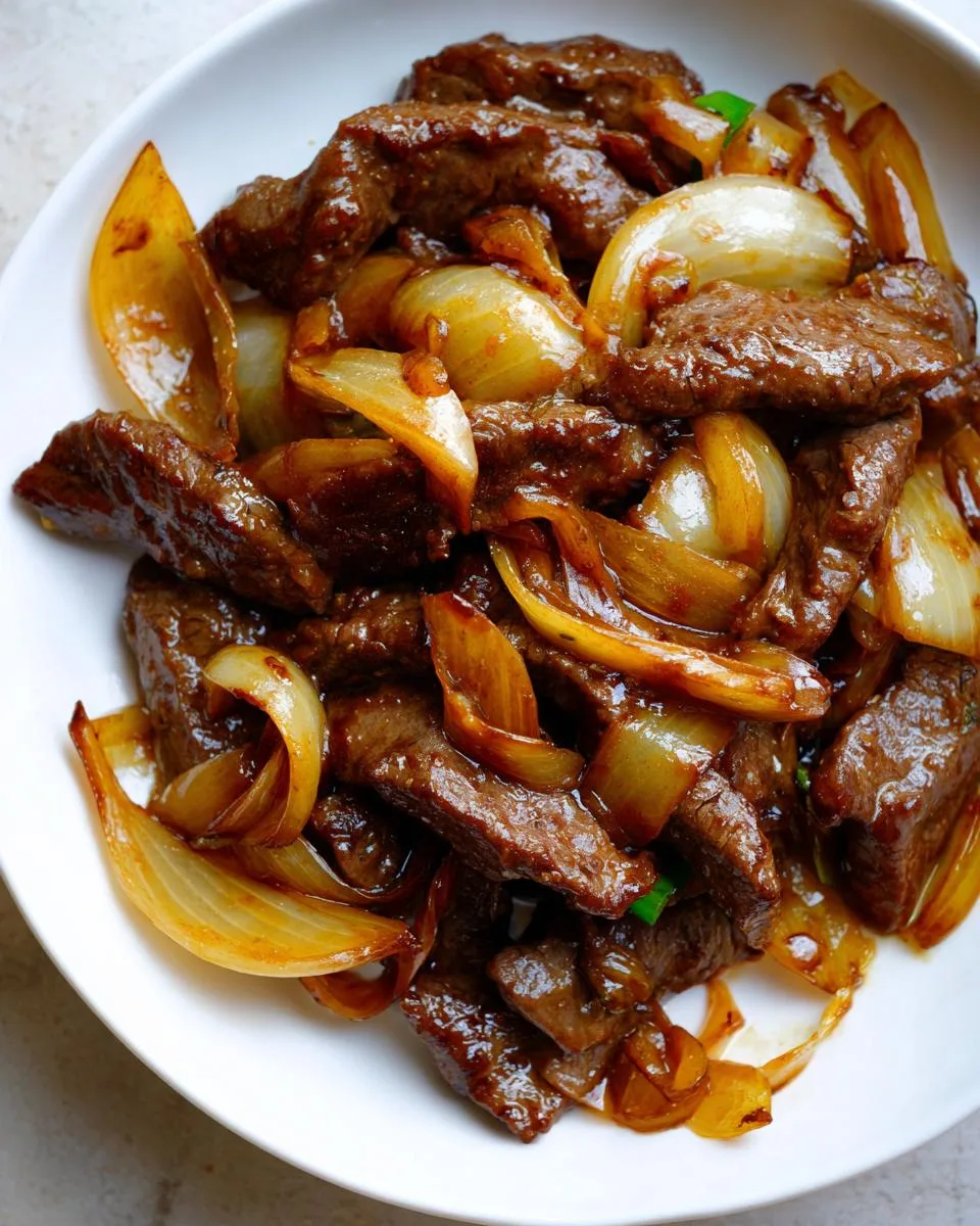 Chinese Pepper Steak Onions - detail 3