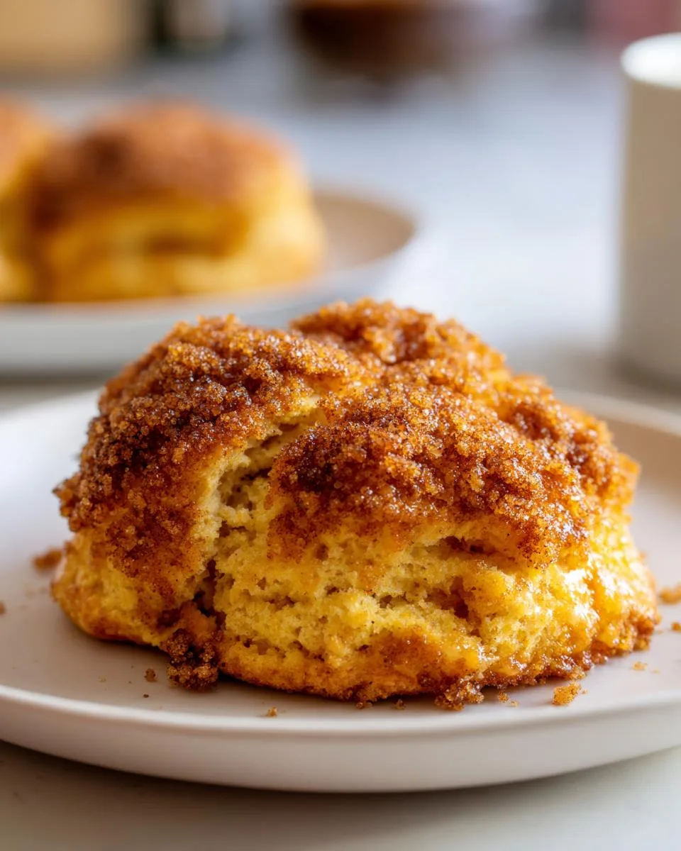 Cinnamon Crunch Pumpkin Cathead Biscuits - detail 4