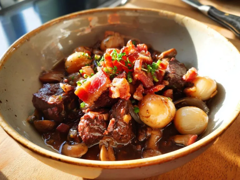 Classic Beef Bourguignon Stew
